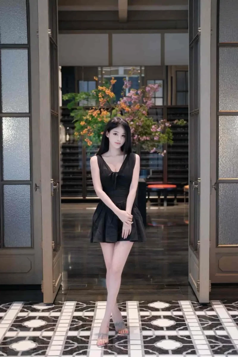 纽约02年高端外围兼职女孩室内侧身写真，温柔大方气质，笑容甜美无风尘感