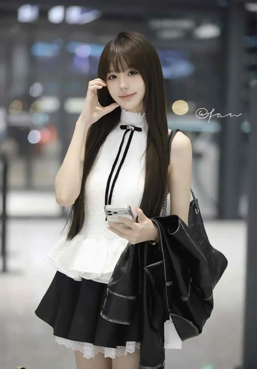 上海杨浦区外围173cm36C舞蹈女生夜晚街拍写真